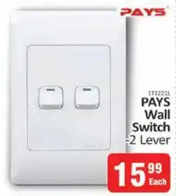KitKat Cash and Carry PAYS Wall Switch 2 Lever offer