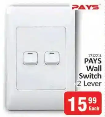 KitKat Cash and Carry PAYS Wall Switch 2 Lever offer