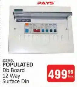 KitKat Cash and Carry Pays Populated Db Board 12 Way Surface Din offer