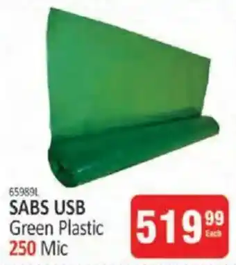 KitKat Cash and Carry SABS USB Green Plastic 250 Mic offer