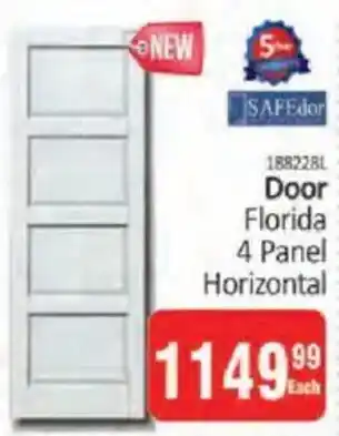 KitKat Cash and Carry Safedor Door Florida 4 Panel Horizontal offer