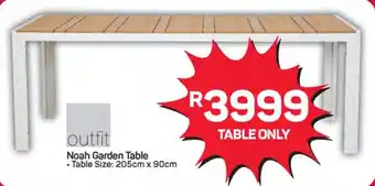 Pick n Pay Hypermarket Outfit Noah Garden Table offer