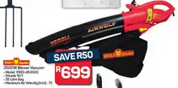 Pick n Pay Hypermarket WOLF Garden 3500W Blower Vacuum offer