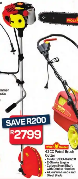 Pick n Pay Hypermarket WOLF Garden 43CC Petrol Brush Cutter offer