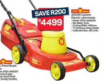 Pick n Pay Hypermarket WOLF Garden 2600W Cyclone Electric Lawnmower offer