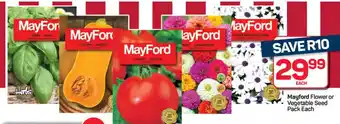 Pick n Pay Hypermarket Mayford Flower or Vegetable Seed Pack offer