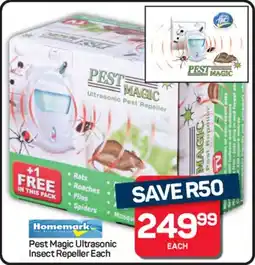 Pick n Pay Hypermarket Homemark Pest Magic Ultrasonic Insect Repeller offer