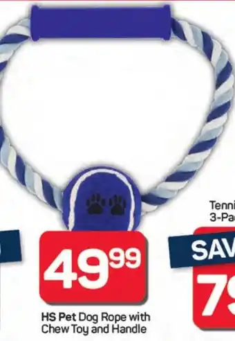Pick n Pay Hypermarket HS Pet Dog Rope with Chew Toy and Handle offer