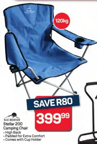 Pick n Pay Hypermarket Blue Mountain Stellar 200 Camping Chair offer