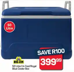 Pick n Pay Hypermarket BIG JIM I'm Cool Royal Blue Cooler Box offer