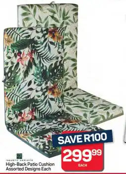 Pick n Pay Hypermarket Republic Umbrella High-Back Patio Cushion Assorted Designs offer