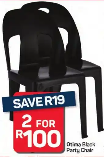 Pick n Pay Hypermarket Otima Black Party Chair offer