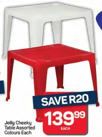 Pick n Pay Hypermarket Jolly Cheeky Table Assorted Colours offer