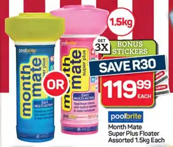 Pick n Pay Hypermarket Poolbrite Month Mate Super Plus Floater Assorted offer