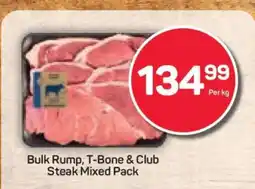 Pick n Pay Bulk Rump, T-Bone & Club Steak Mixed Pack offer