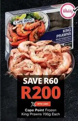 Checkers Cape Point Frozen King Prawns offer