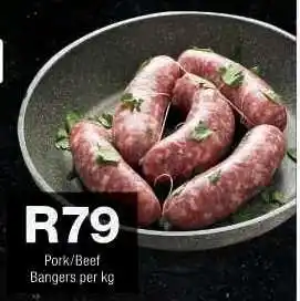 Checkers Pork/Beef Bangers offer