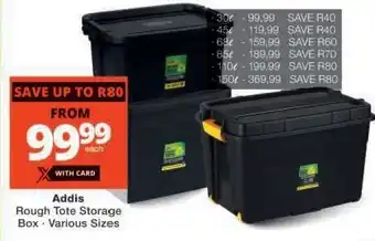 Checkers Addis Rough Tote Storage Box - Various Sizes offer