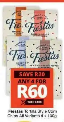 Checkers Fiestas Tortilla Style Corn Chips offer