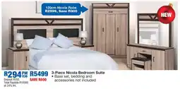 OK Furniture 3-Piece Nicola Bedroom Suite offer