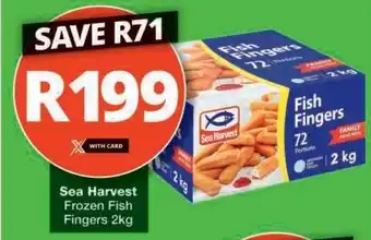 Checkers Sea Harvest Frozen Fish Fingers 2kg offer