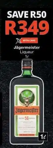 Checkers Jägermeister Liqueur offer