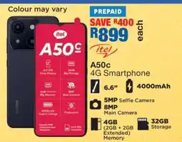 OK Furniture itel A50c 4G Smartphone offer