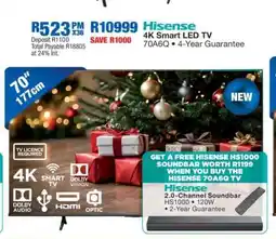 OK Furniture Hisense 4K Smart LED TV offer