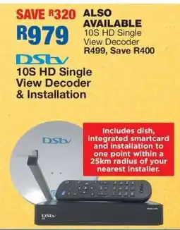 OK Furniture DStv 10S HD Single View Decoder & Installation offer