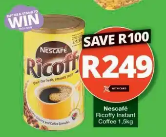Checkers Nescafé Ricoffy Instant Coffee 1.5kg offer