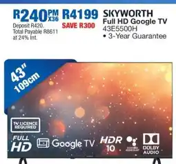OK Furniture SKYWORTH Full HD Google TV 43E5500H offer