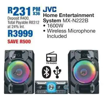 OK Furniture JVC Home Entertainment System MX-N222B offer