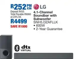 OK Furniture LG 4.1-Channel Soundbar with Subwoofer offer