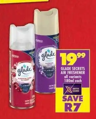 Shoprite Glade Secrets Air Freshener offer