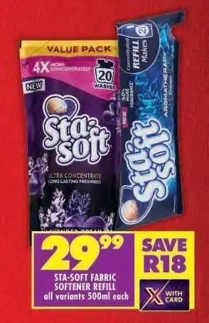Shoprite STA-SOFT FABRIC SOFTENER REFILL offer
