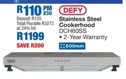 OK Furniture DEFY Stainless Steel Cookerhood DCH60SS offer