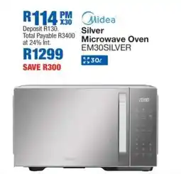 OK Furniture Midea Silver Microwave Oven EM30SILVER offer