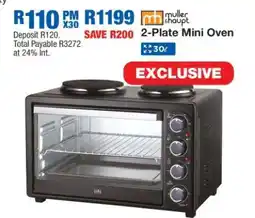 OK Furniture 2-Plate Mini Oven offer