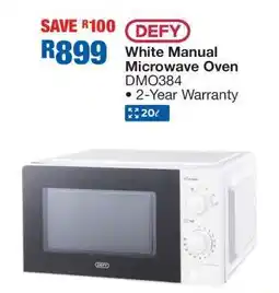 OK Furniture DEFY White Manual Microwave Oven offer