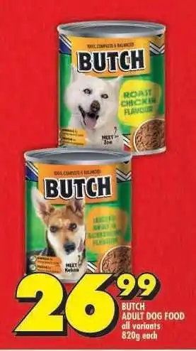 Shoprite BUTCH ADULT DOG FOOD offer