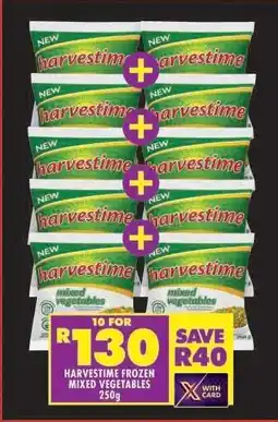 Shoprite HARVESTIME FROZEN MIXED VEGETABLES 250g offer