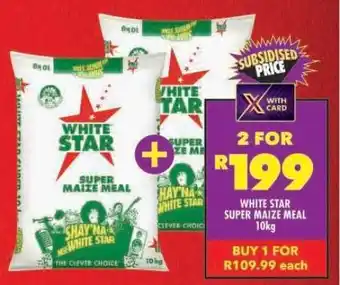Shoprite White Star Super Maize Meal-10Kg offer