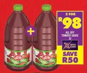 Shoprite ALL JOY TOMATO SAUCE 2ℓ offer