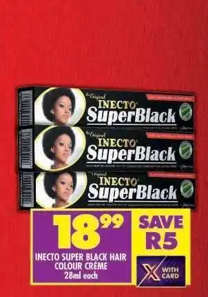 Shoprite Inecto Super Black Hair Colour Creme offer