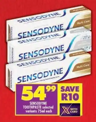 Shoprite SENSODYNE TOOTHPASTE offer