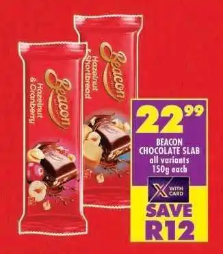 Shoprite BEACON CHOCOLATE SLAB offer