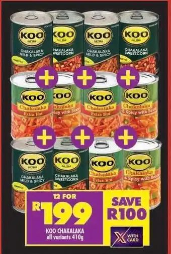 Shoprite KOO CHAKALAKA offer