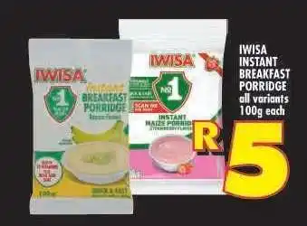 Shoprite IWISA Instant Breakfast Porridge offer