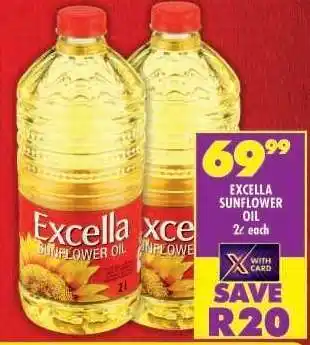 Shoprite Excella Sunflower Oil offer