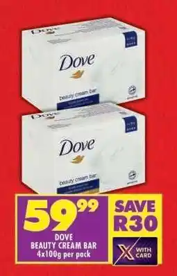 Shoprite DOVE Beauty Cream Bar offer